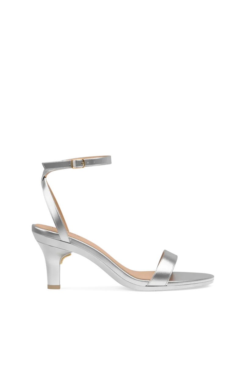 The Brenna - Matte Silver 3 Stiletto