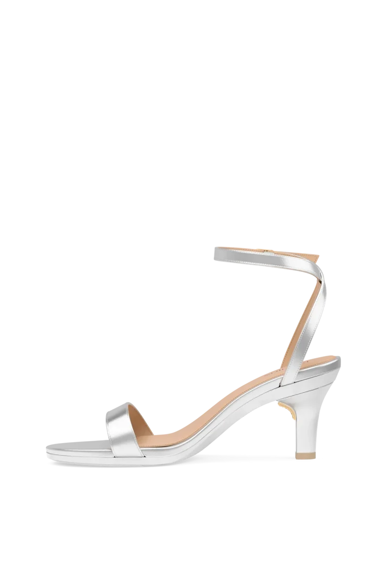 The Brenna - Matte Silver 3 Stiletto