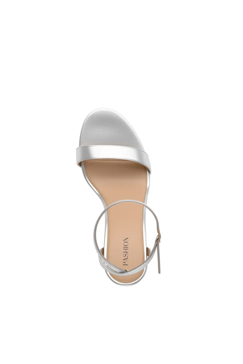The Brenna - Matte Silver 3 Stiletto
