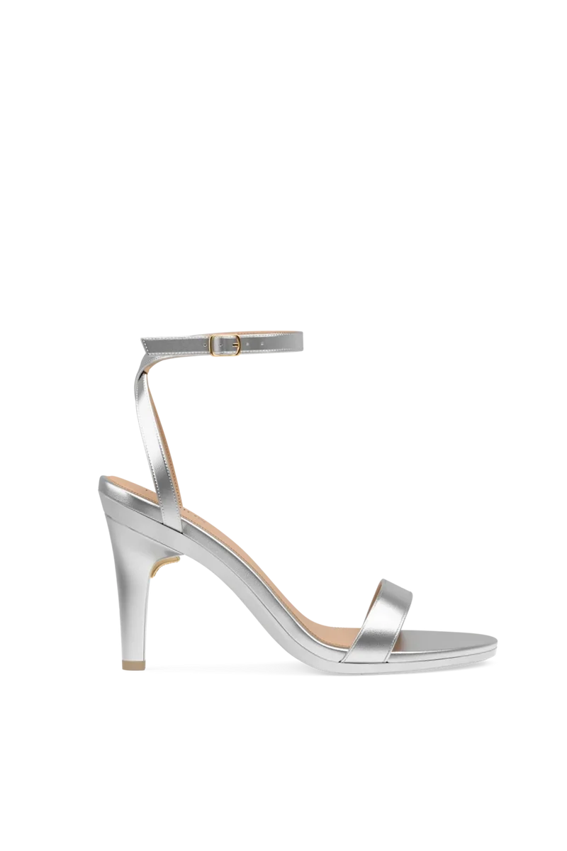 The Brenna - Matte Silver 4 Stiletto