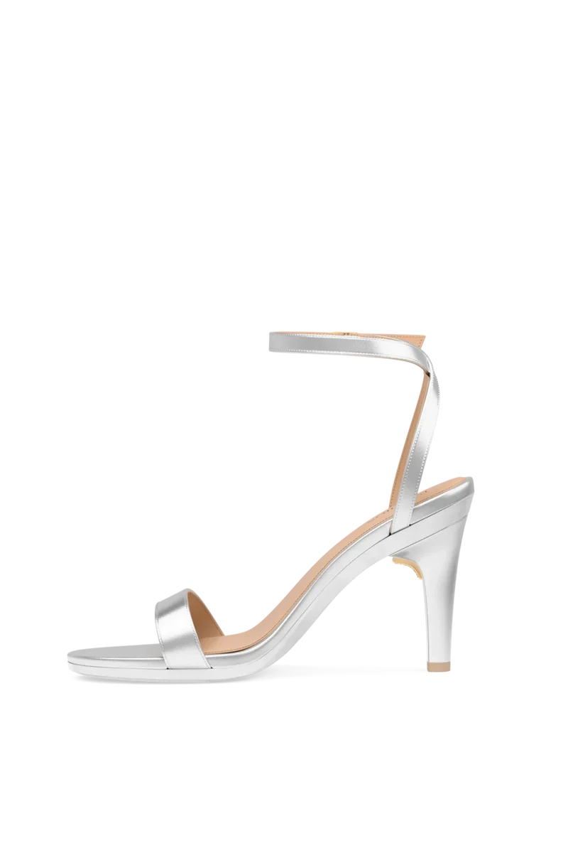 The Brenna - Matte Silver 4 Stiletto