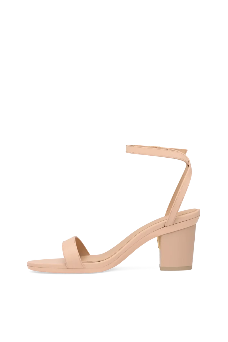 The Brenna - Sand Leather + Block Heel Kit 3 Sand