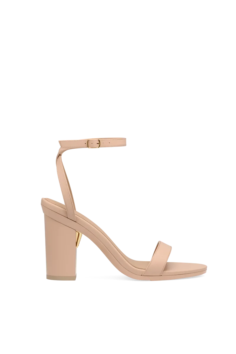 The Brenna - Sand Leather + Block Heel Kit 4 Sand