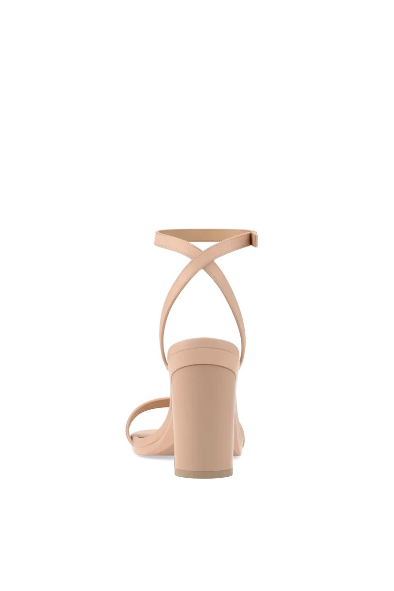 The Brenna - Sand Leather + Block Heel Kit 4 Sand
