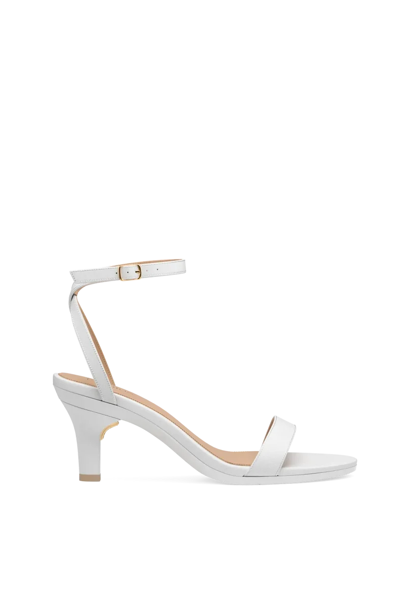 The Brenna - White Leather + Stiletto Heel Kit 3 White
