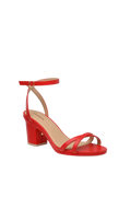 The Brynn - Cherry Red Leather 3 Block