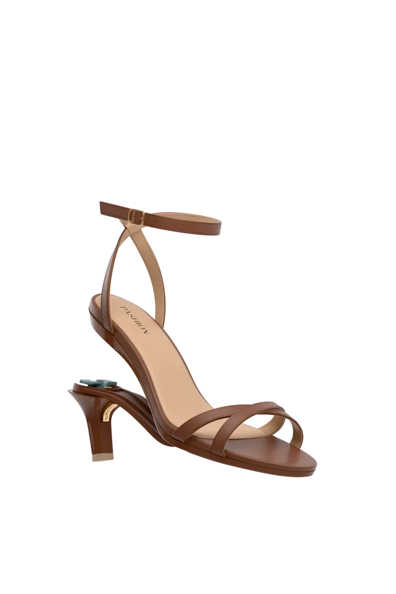 The Brynn - Walnut Leather 3 Stiletto