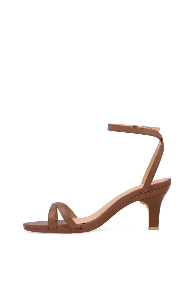 The Brynn - Walnut Leather 3 Stiletto
