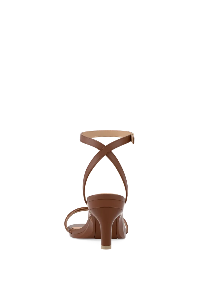 The Brynn - Walnut Leather 3 Stiletto