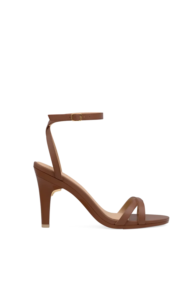 The Brynn - Walnut Leather 4 Stiletto