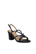 The Capri - Coal Vegan Leather 3 Block