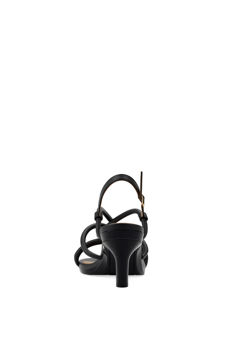 The Capri - Coal Vegan Leather 3 Stiletto