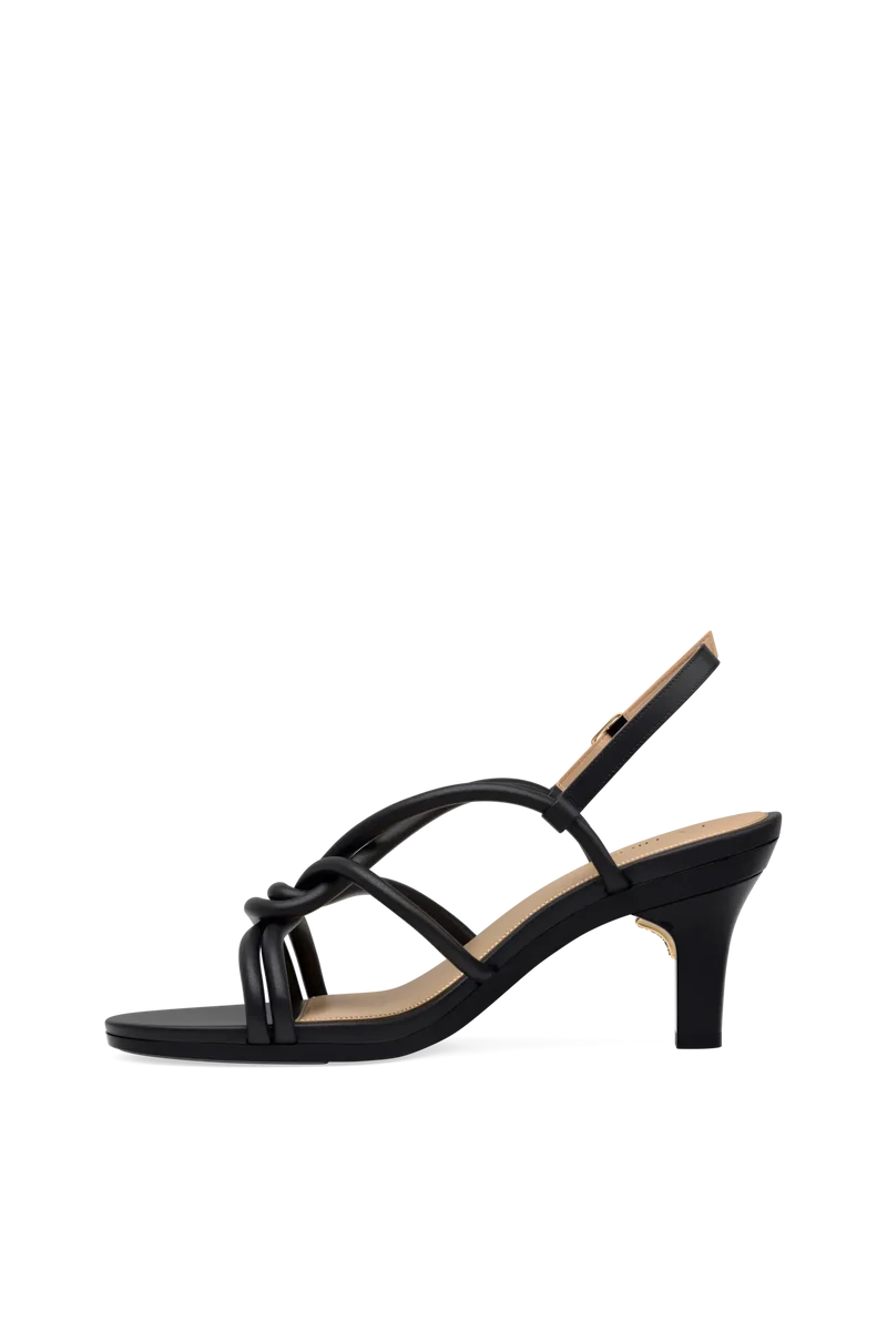 The Capri - Coal Vegan Leather 3 Stiletto