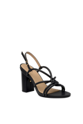 The Capri - Coal Vegan Leather 4 Block