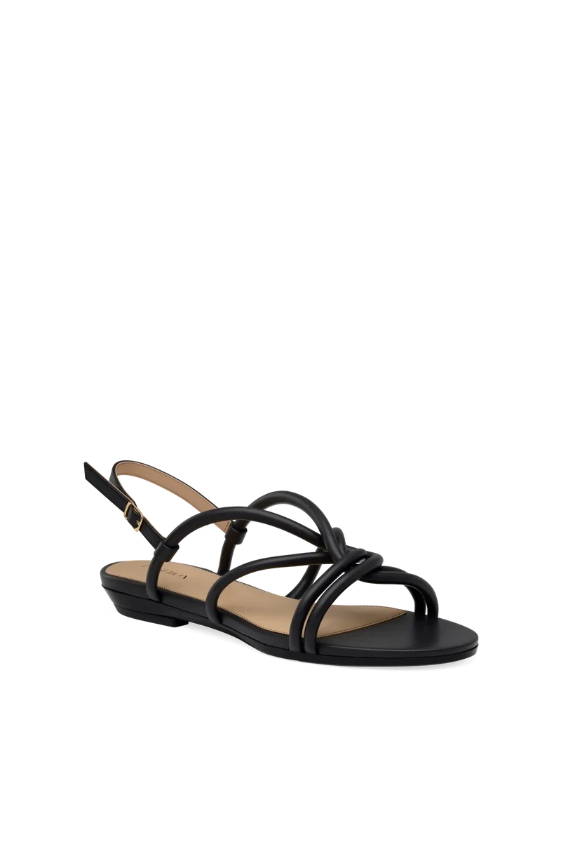 The Capri - Coal Vegan Leather 4 Block