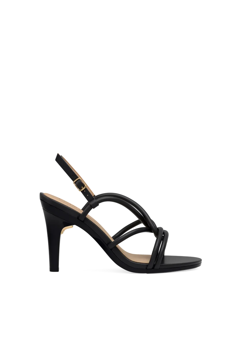 The Capri - Coal Vegan Leather 4 Stiletto