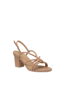 The Capri - Latte Vegan Leather 3 Block