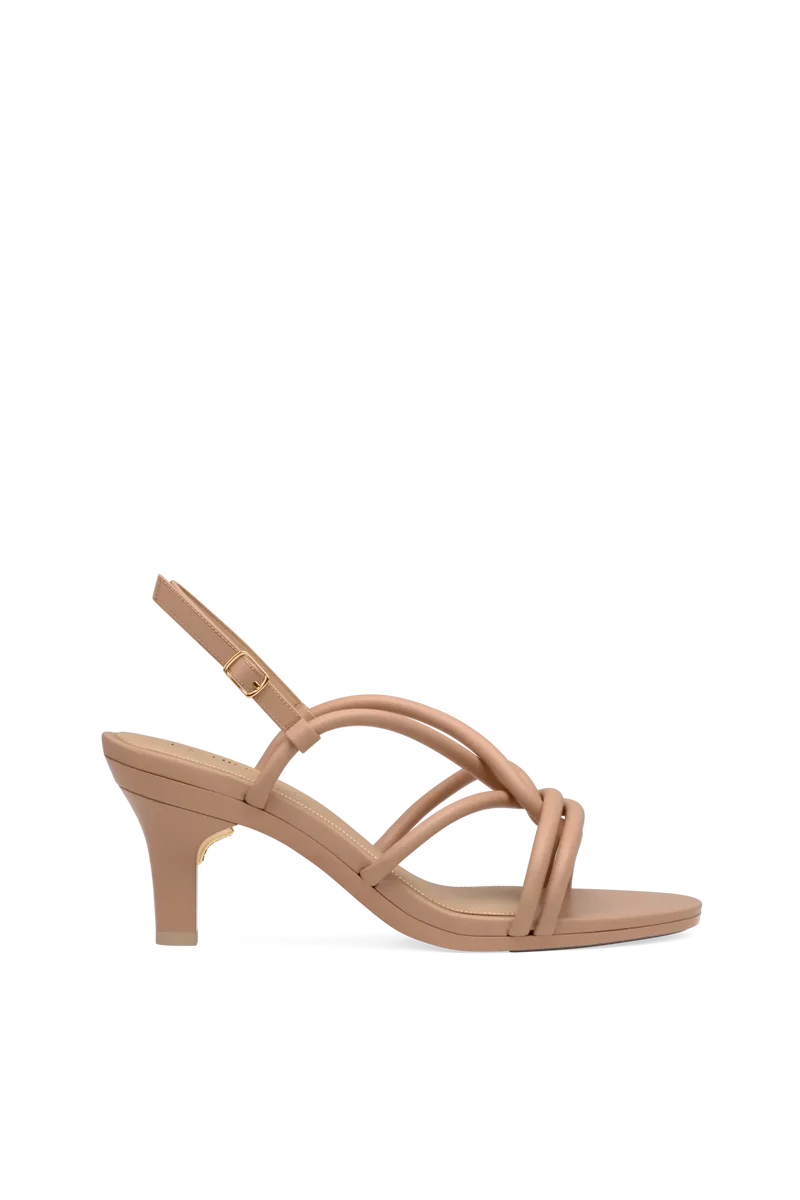 The Capri - Latte Vegan Leather 3 Stiletto