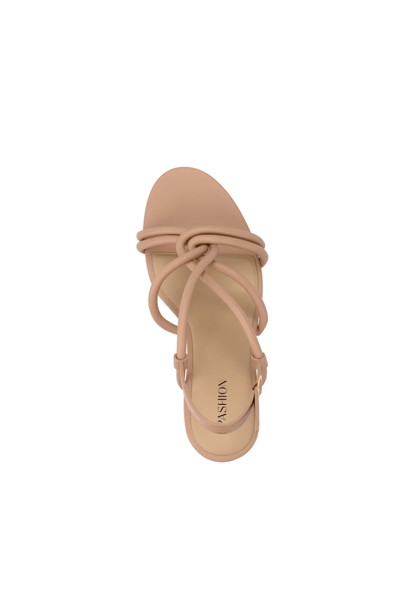The Capri - Latte Vegan Leather 3 Stiletto