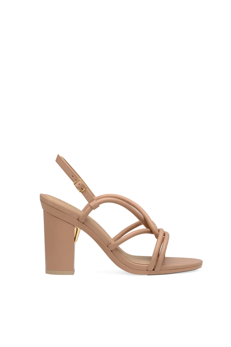 The Capri - Latte Vegan Leather 4 Block