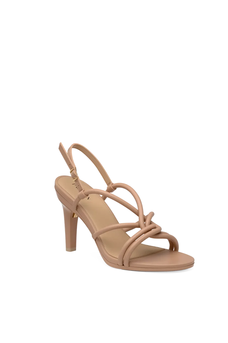 The Capri - Latte Vegan Leather 4 Stiletto