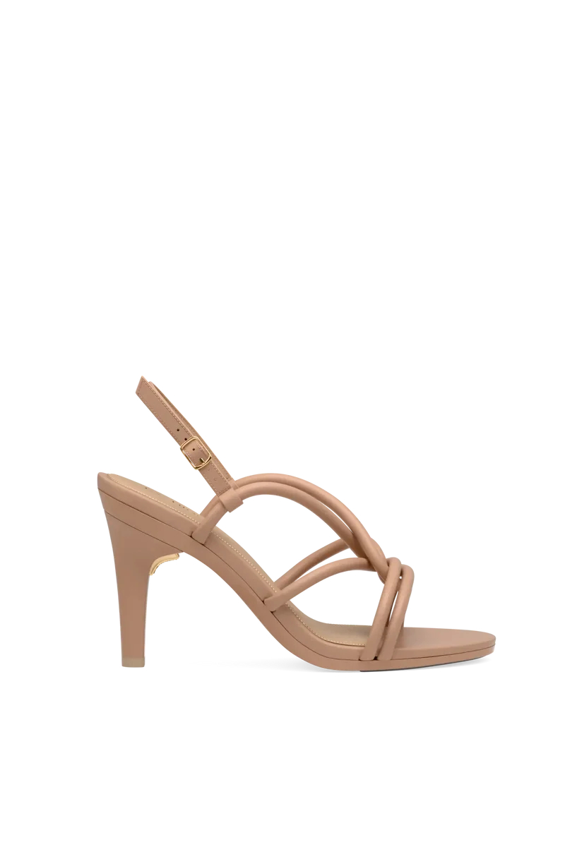 The Capri - Latte Vegan Leather 4 Stiletto