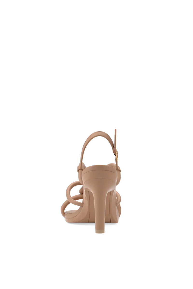 The Capri - Latte Vegan Leather 4 Stiletto