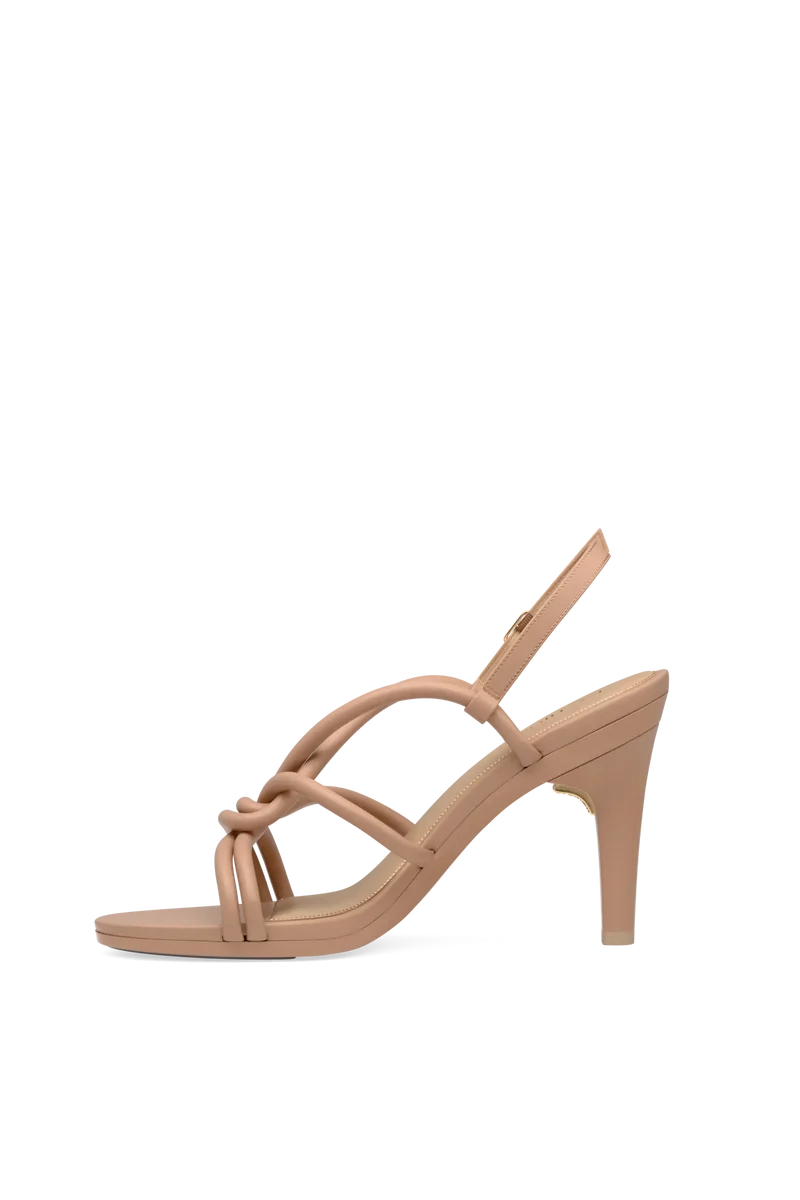 The Capri - Latte Vegan Leather 4 Stiletto