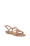 The Capri - Latte Vegan Leather Flat