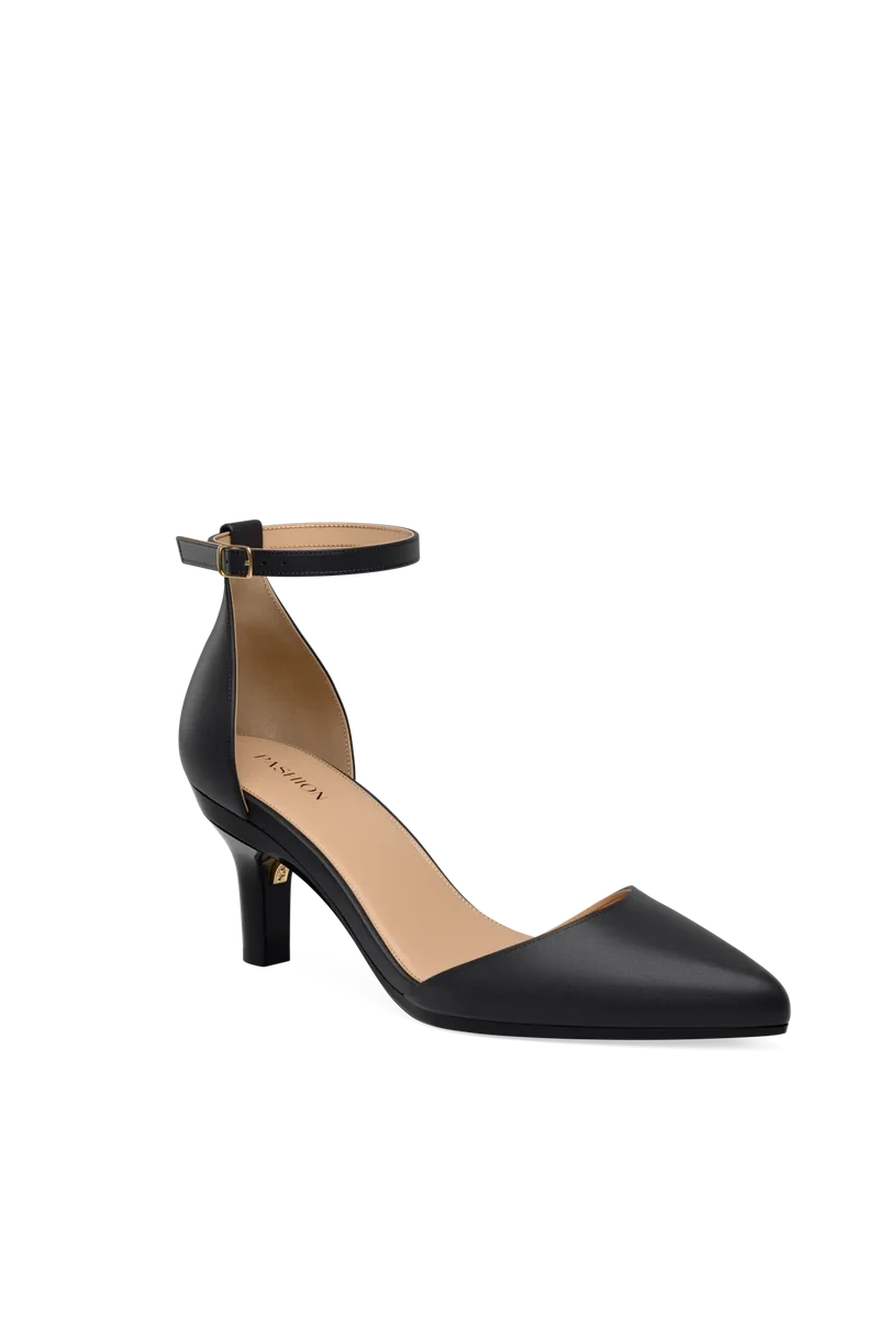 The D'Orsay - Coal Leather + Stiletto Heel Kit 3 Coal