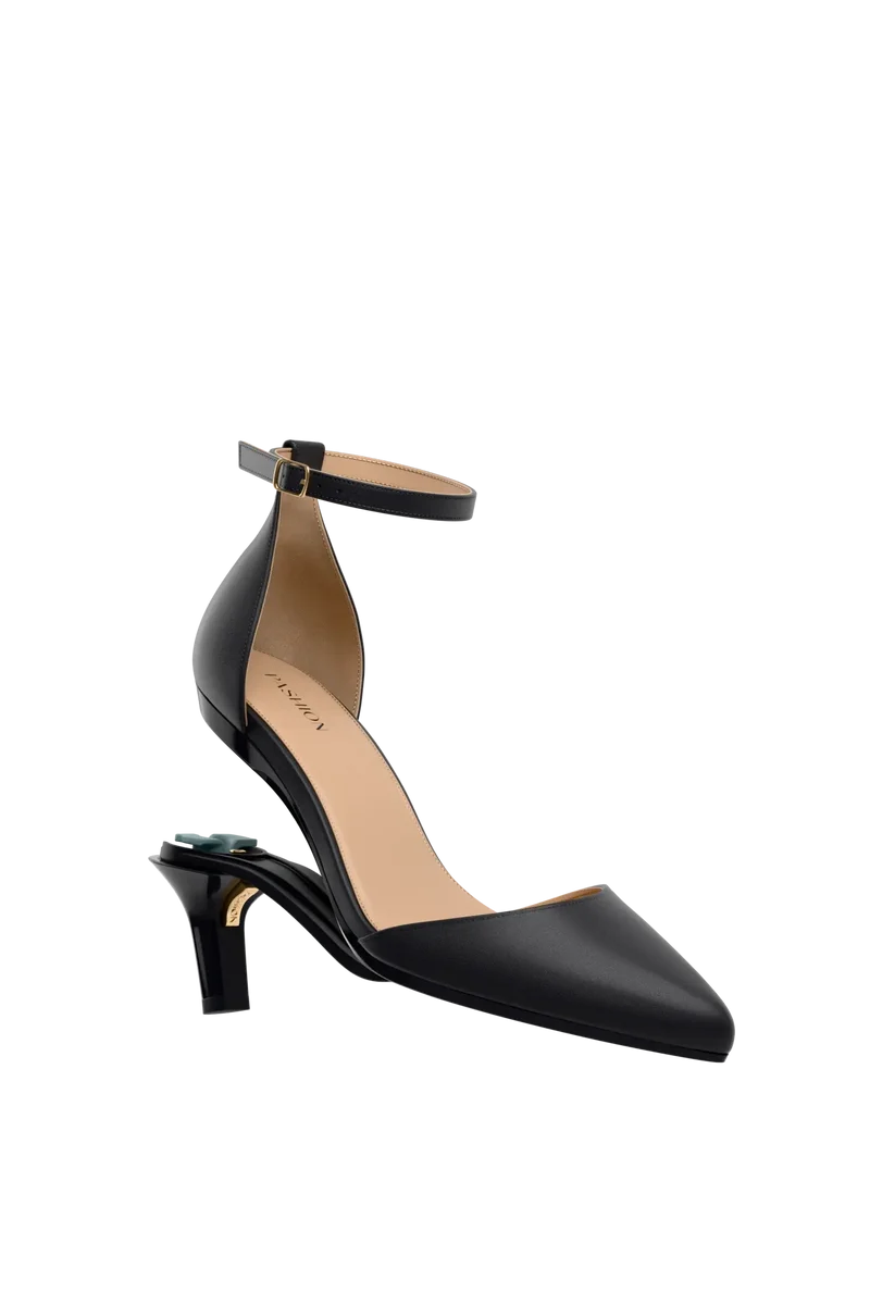 The D'Orsay - Coal Leather + Stiletto Heel Kit 3 Coal