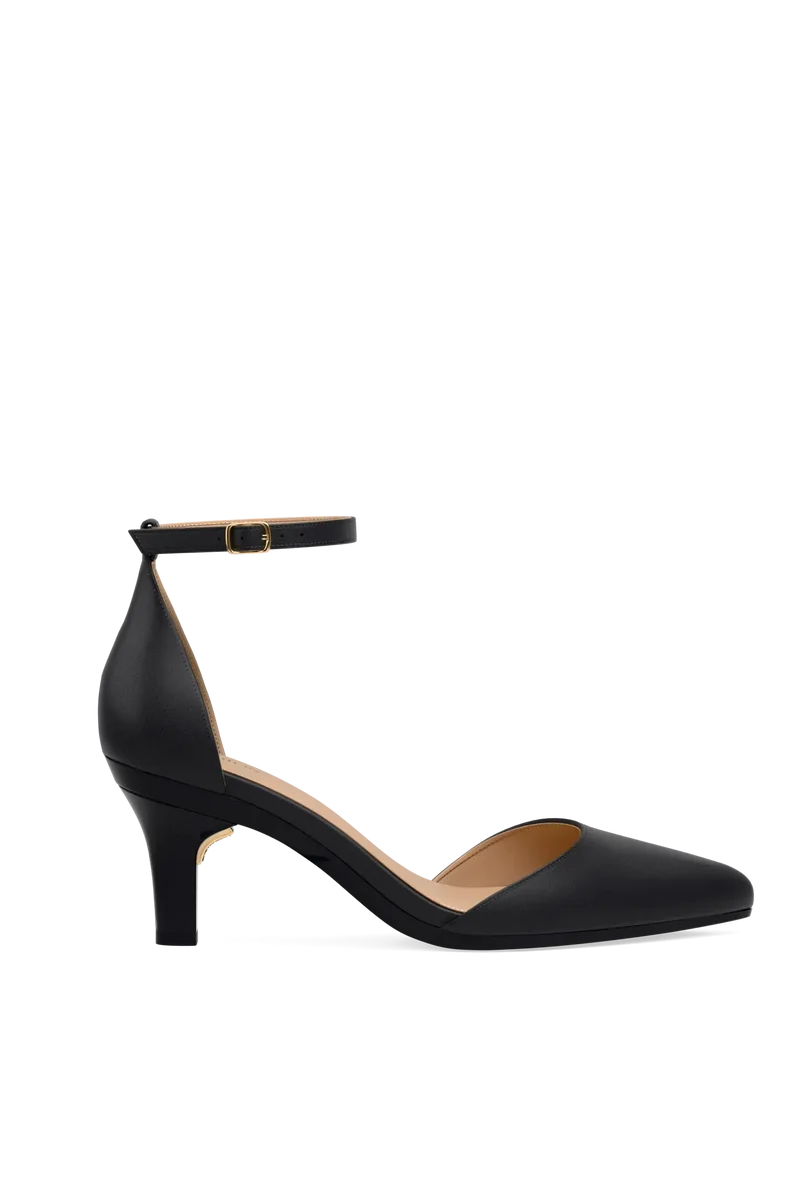 The D'Orsay - Coal Leather + Stiletto Heel Kit 3 Coal