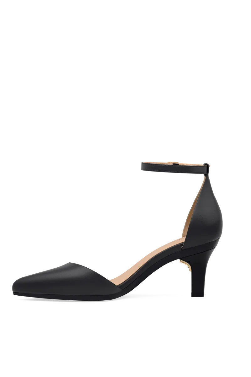 The D'Orsay - Coal Leather + Stiletto Heel Kit 3 Coal