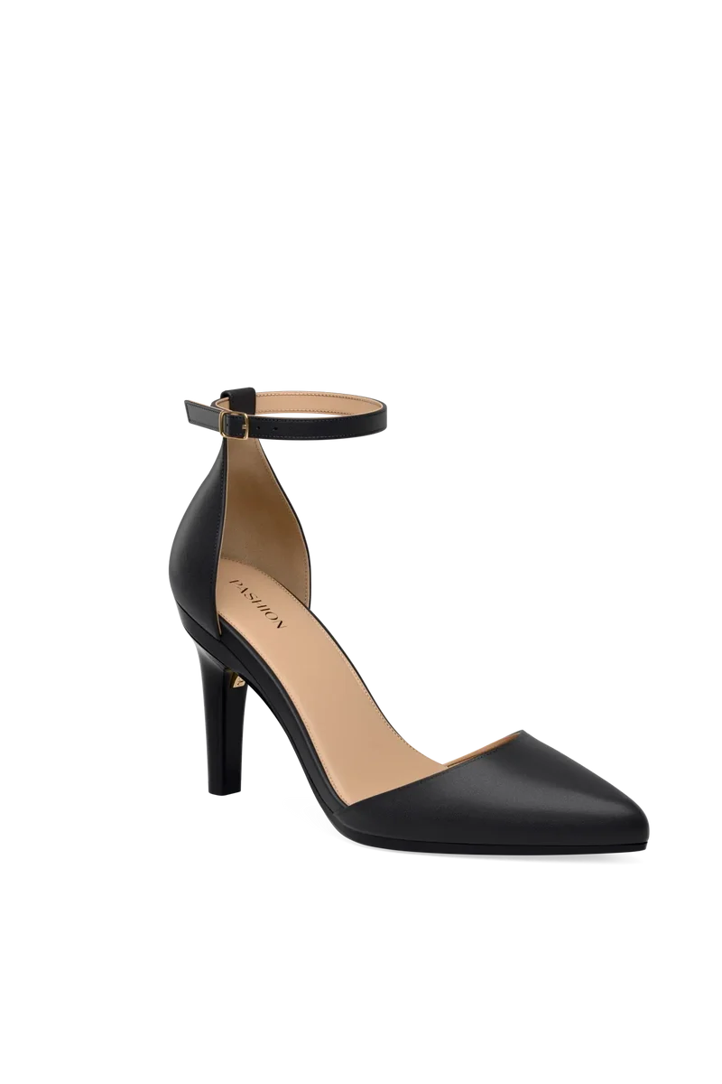 The D'Orsay - Coal Leather + Stiletto Heel Kit 4 Coal