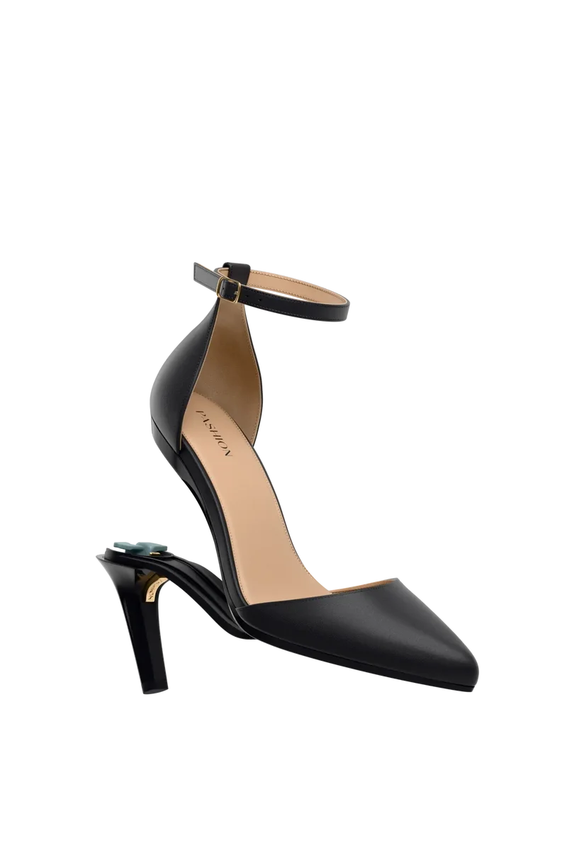 The D'Orsay - Coal Leather + Stiletto Heel Kit 4 Coal