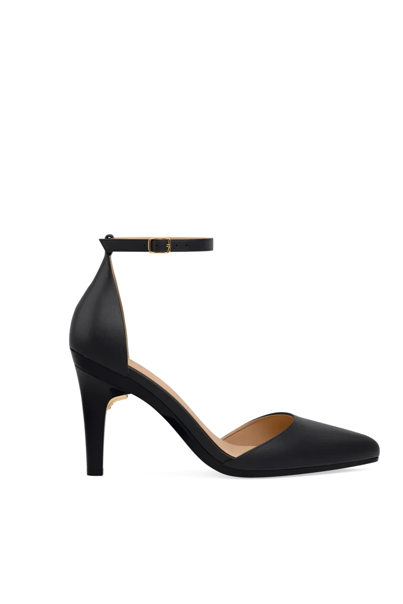 The D'Orsay - Coal Leather + Stiletto Heel Kit 4 Coal