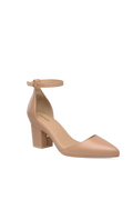 The D'Orsay Latte Leather + Block Heel Kit 3 Latte