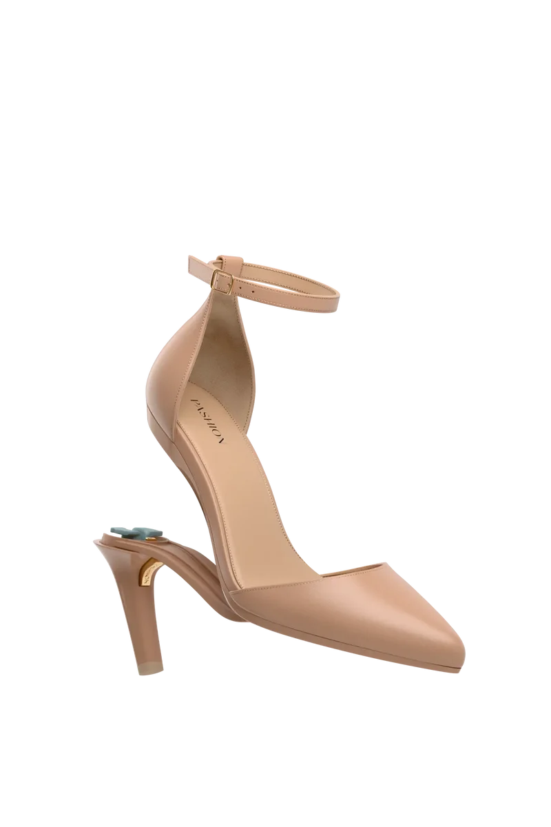 The D'Orsay Latte Leather + Stiletto Heel Kit 4 Latte