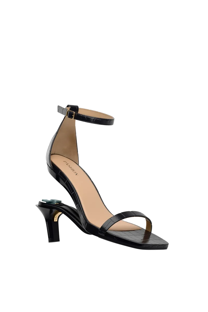 The Gigi - Coal Crocodile 3 Stiletto