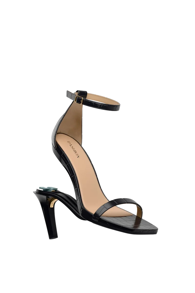 The Gigi - Coal Crocodile 4 Stiletto