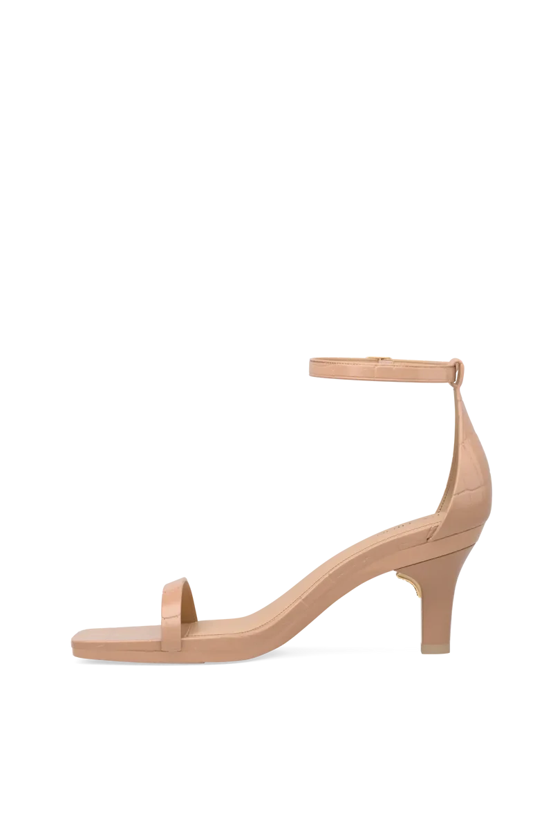 The Gigi - Latte Crocodile 3 Stiletto