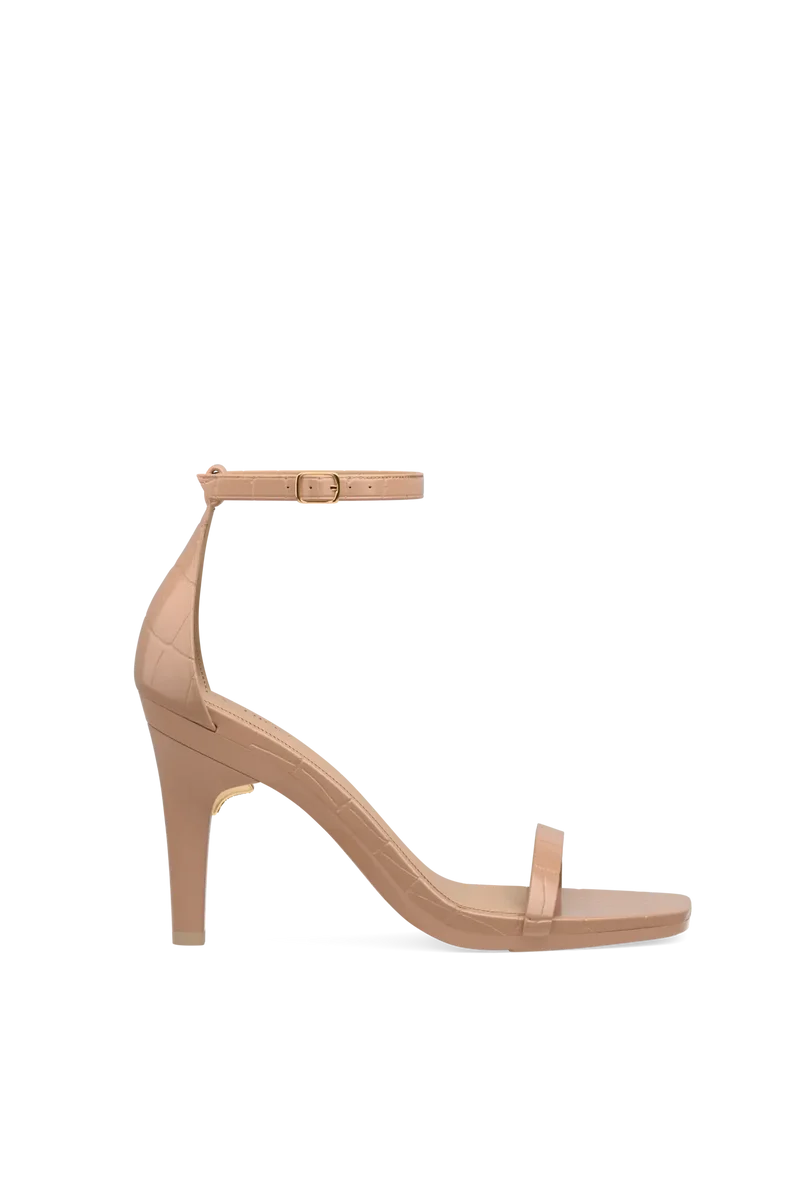 The Gigi - Latte Crocodile 4 Stiletto