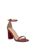 The Gigi - Merlot Leather 4 Block - Final Sale