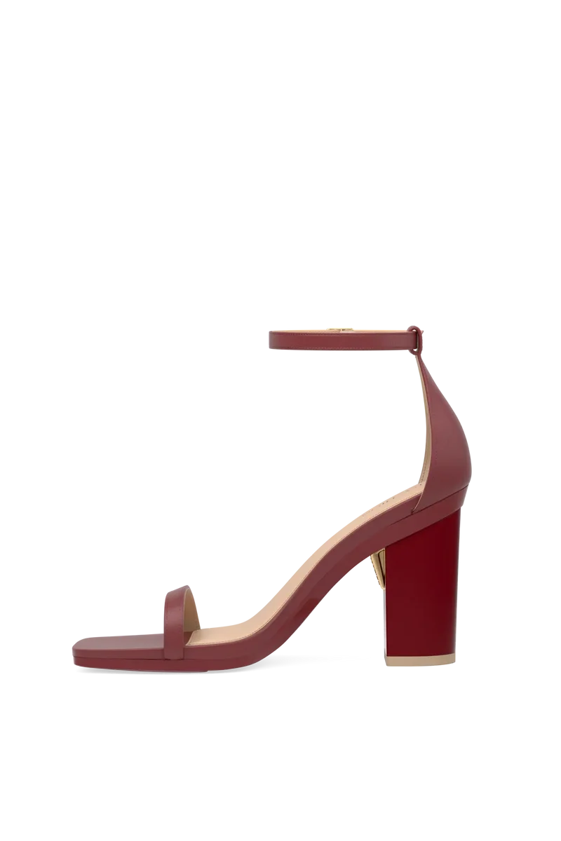 The Gigi - Merlot Leather 4 Block - Final Sale