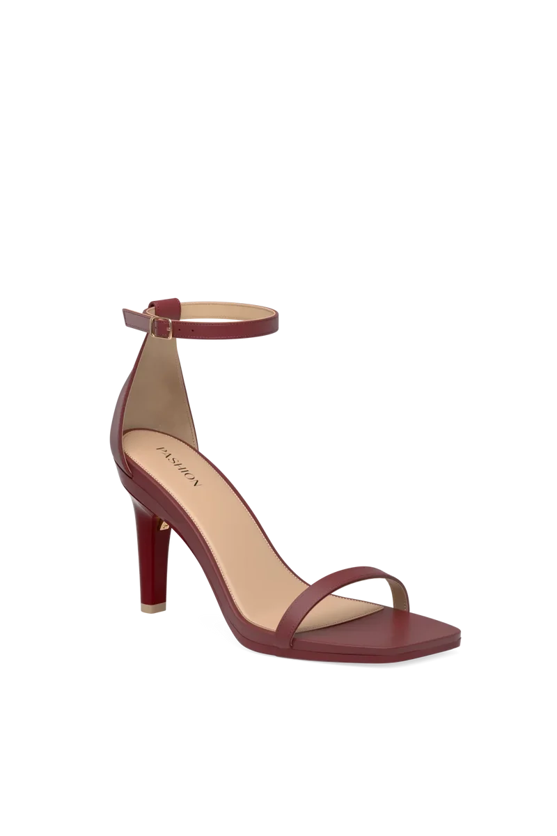 The Gigi - Merlot Leather 4 Stiletto - Final Sale