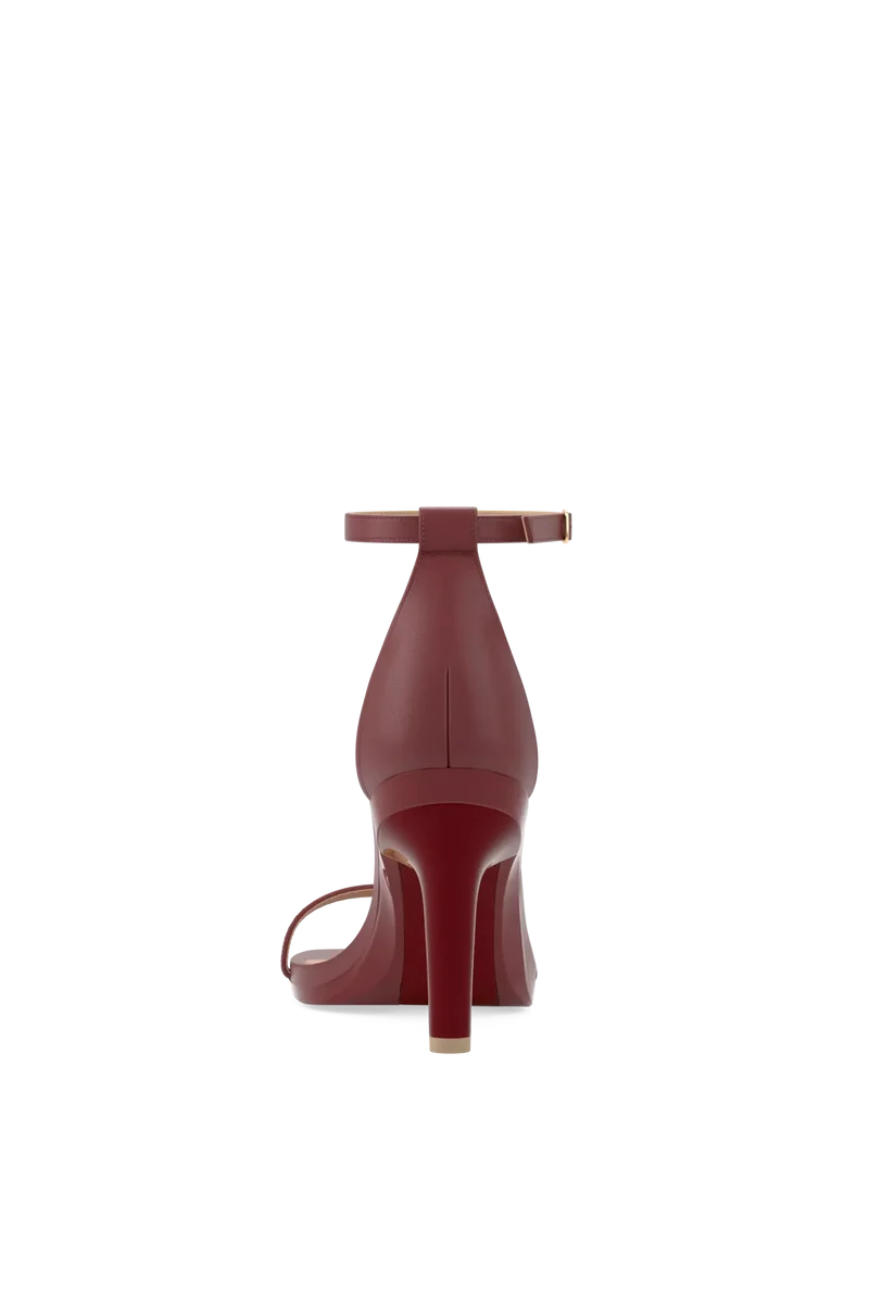 The Gigi - Merlot Leather 4 Stiletto - Final Sale