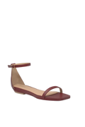 The Gigi - Merlot Leather Flat - Final Sale