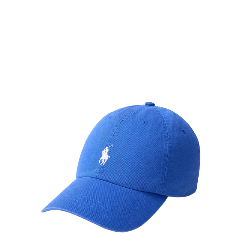 THE ICONIC COTTON CHINO BALL CAP BLUE
