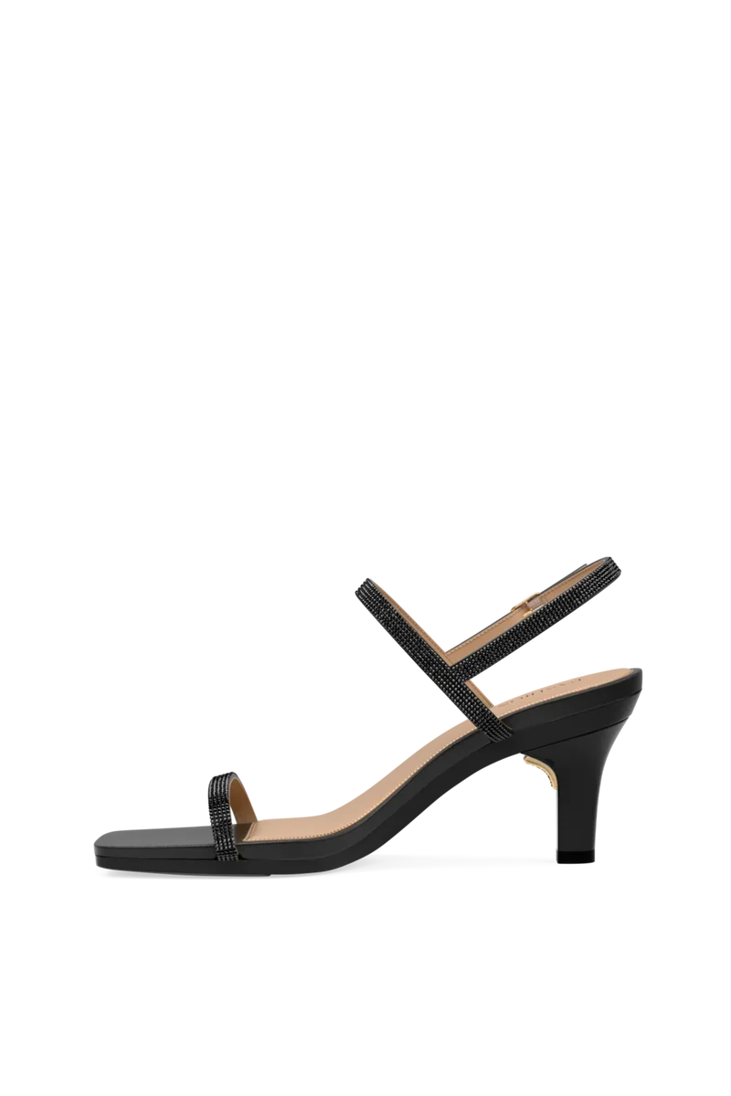 The Miranda - Coal Rhinestone 3 Stiletto