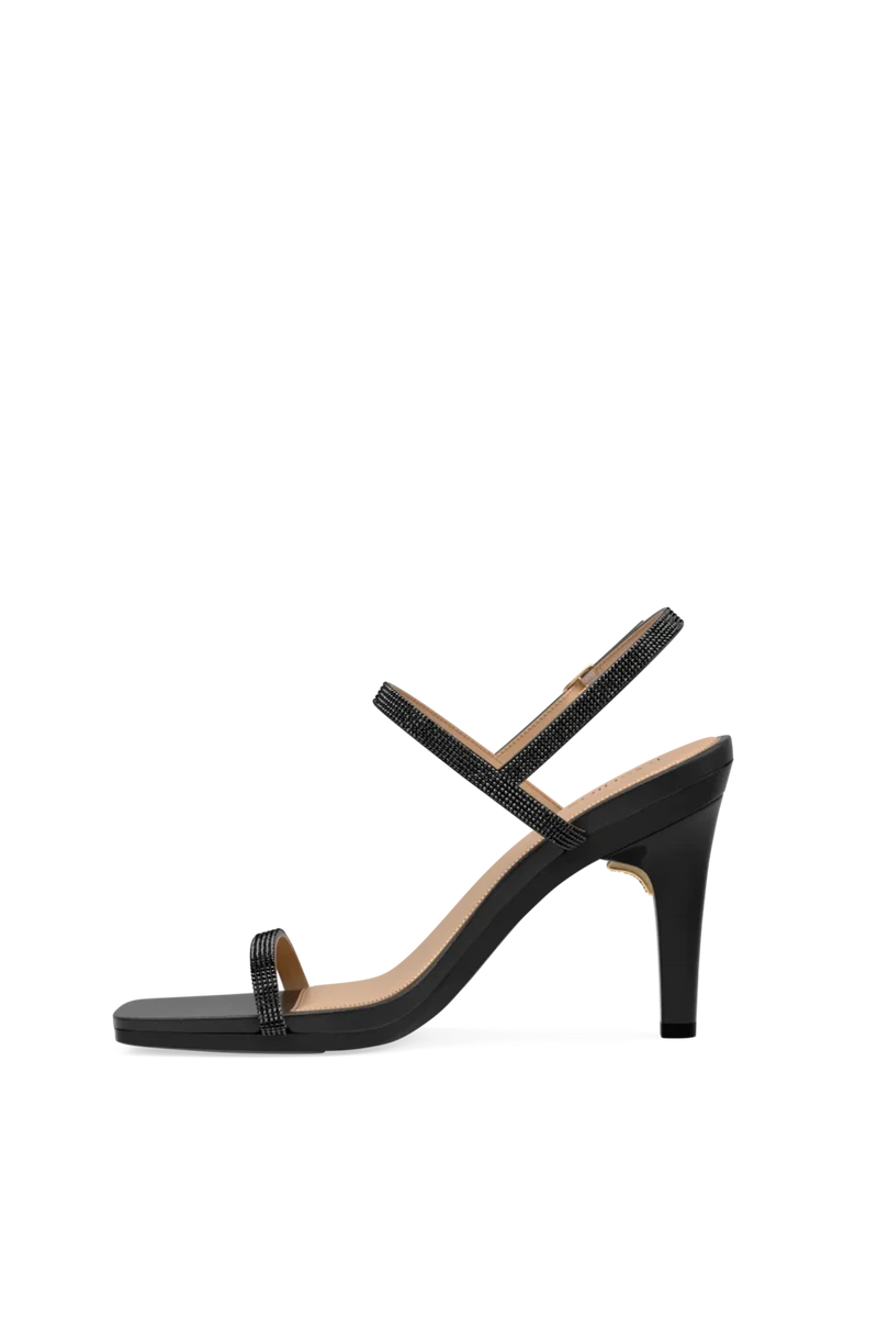 The Miranda - Coal Rhinestone 4 Stiletto